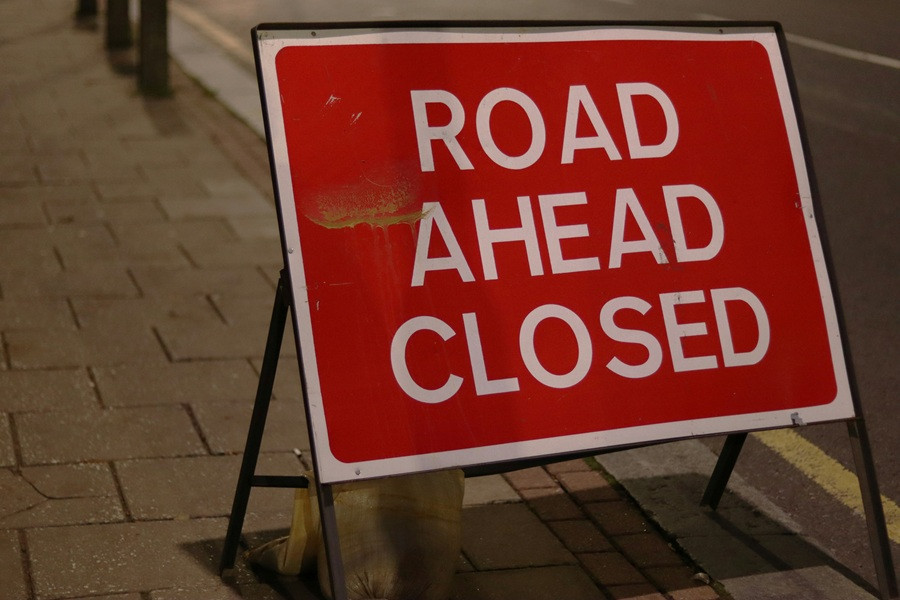 Road sign showing 